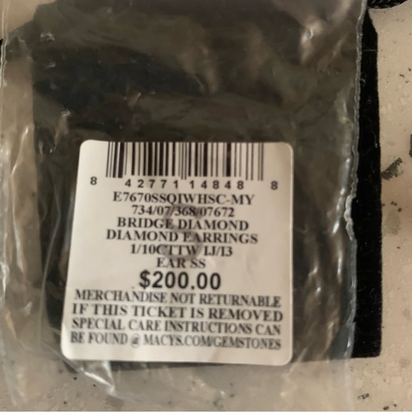 Diamond Earrings - Picture 3 of 4